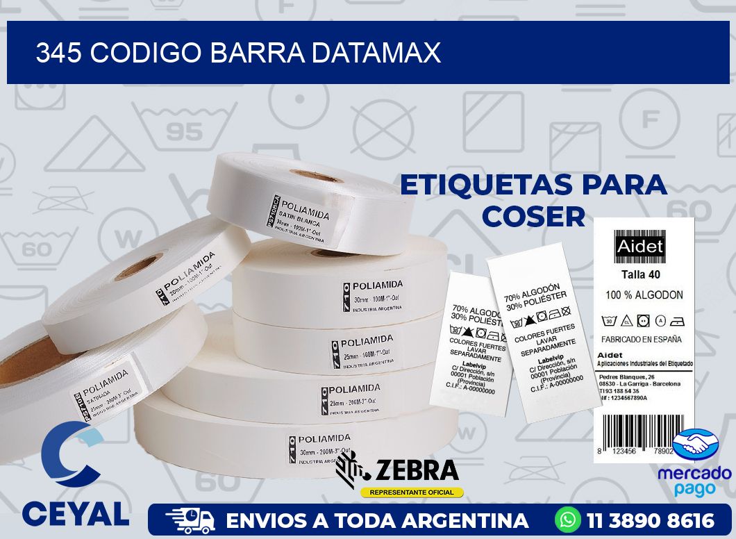 345 CODIGO BARRA DATAMAX