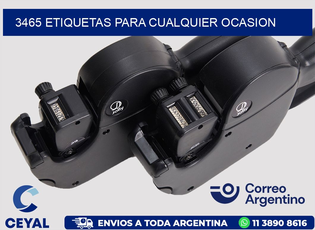 3465 ETIQUETAS PARA CUALQUIER OCASION