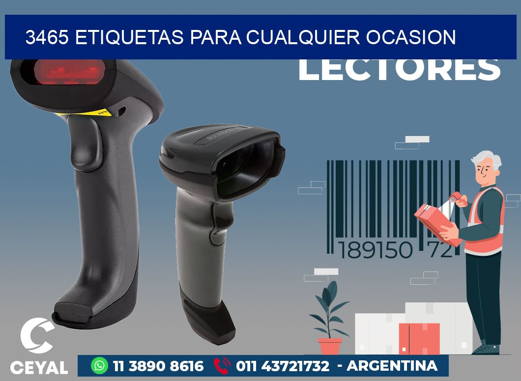 3465 ETIQUETAS PARA CUALQUIER OCASION