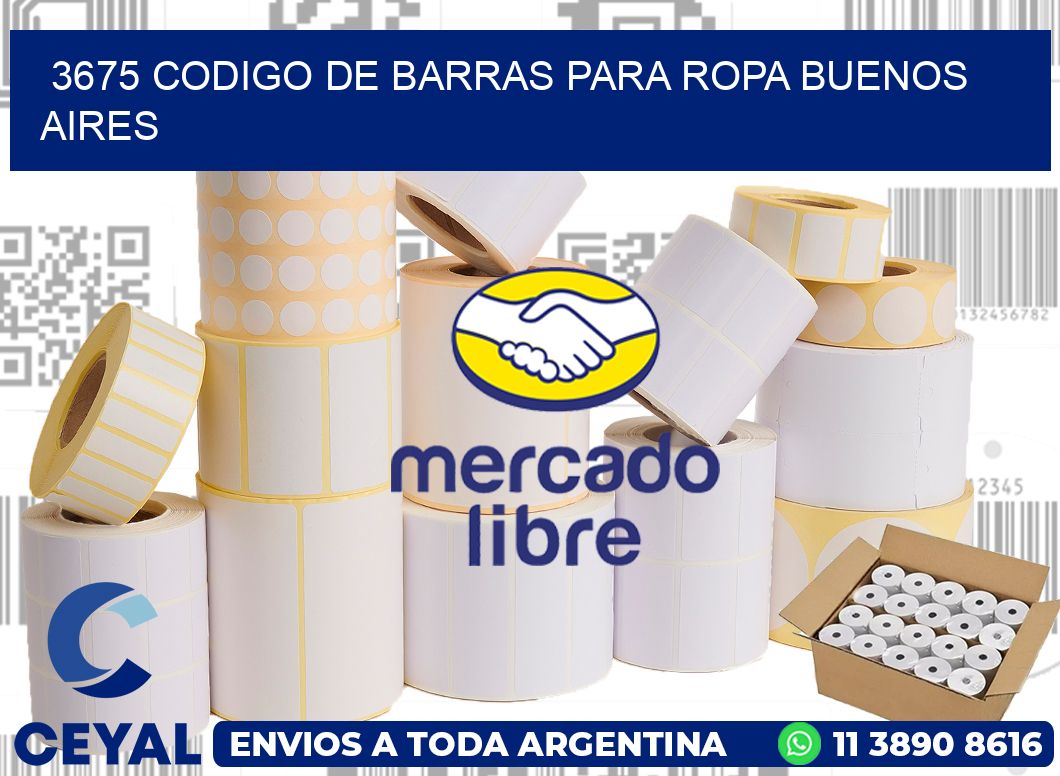 3675 CODIGO DE BARRAS PARA ROPA BUENOS AIRES