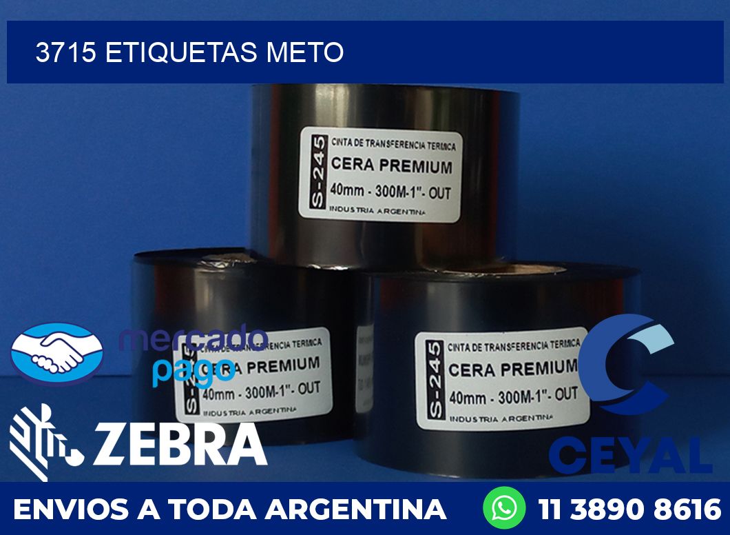 3715 ETIQUETAS METO
