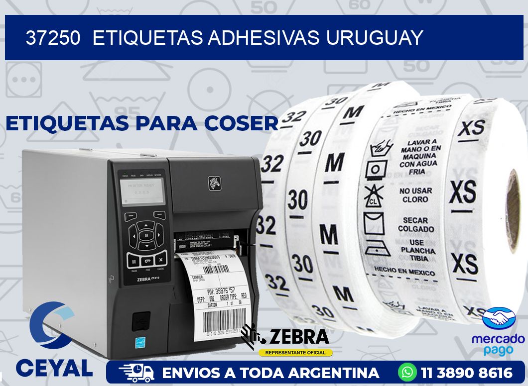 37250  ETIQUETAS ADHESIVAS URUGUAY