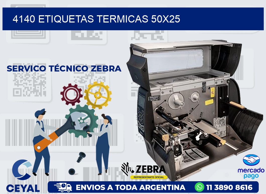 4140 ETIQUETAS TERMICAS 50X25