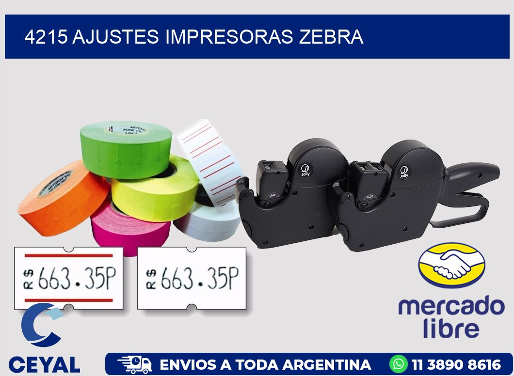4215 AJUSTES IMPRESORAS ZEBRA