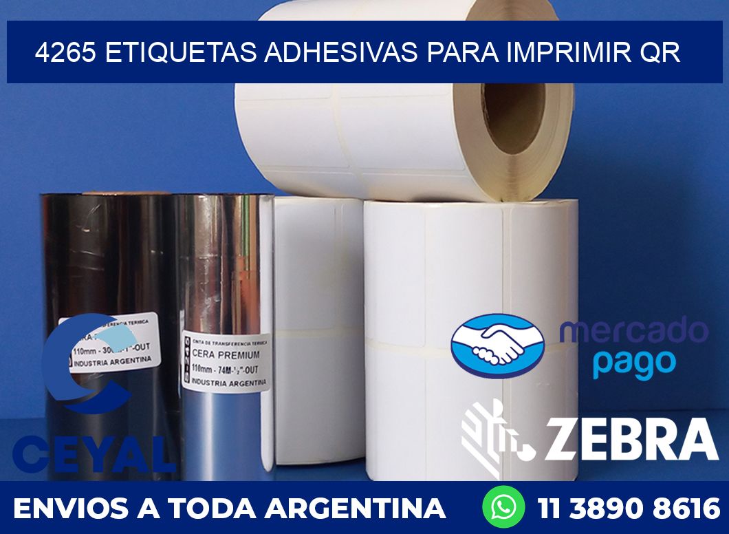 4265 ETIQUETAS ADHESIVAS PARA IMPRIMIR QR