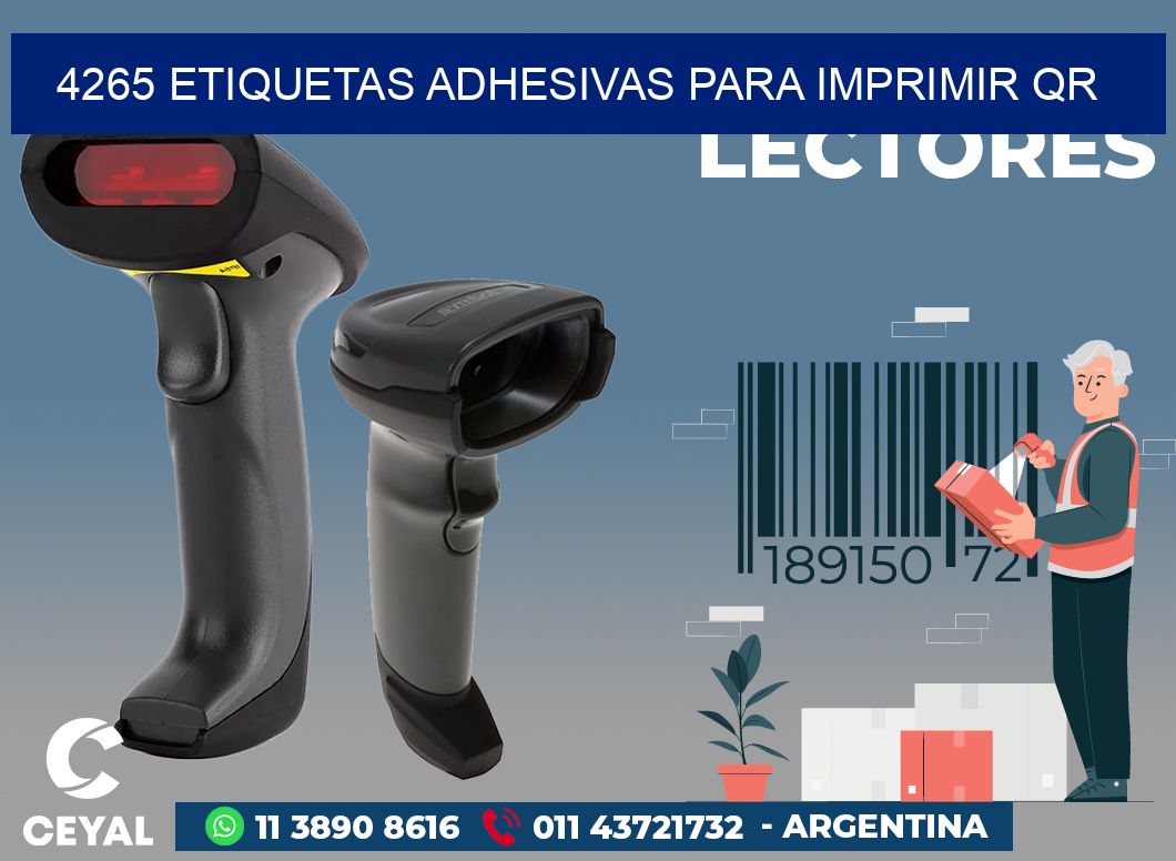 4265 ETIQUETAS ADHESIVAS PARA IMPRIMIR QR
