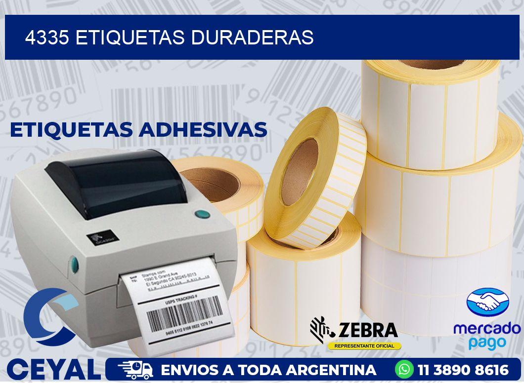 4335 ETIQUETAS DURADERAS