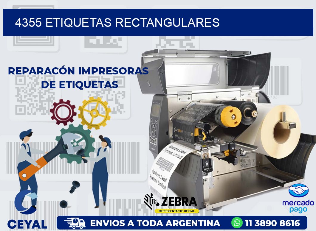 4355 ETIQUETAS RECTANGULARES