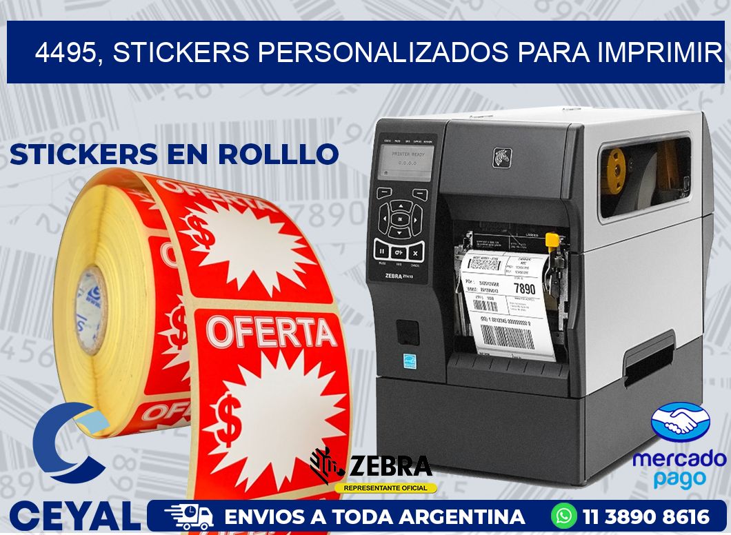 4495, stickers personalizados para imprimir