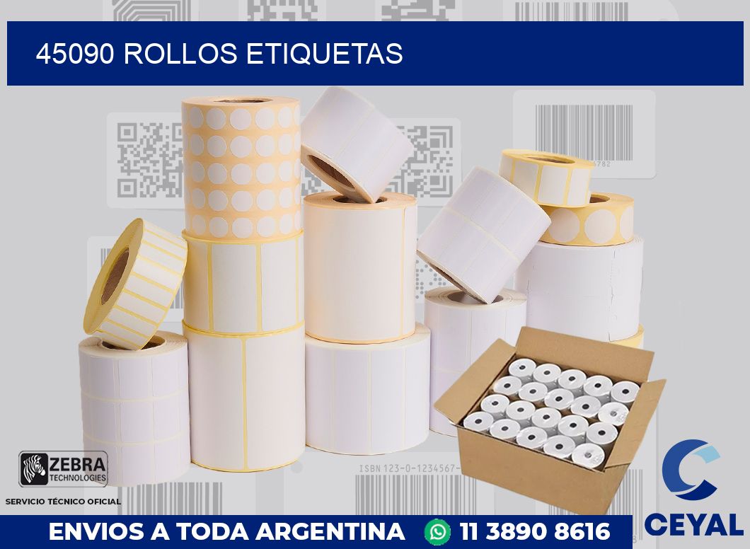 45090 ROLLOS ETIQUETAS