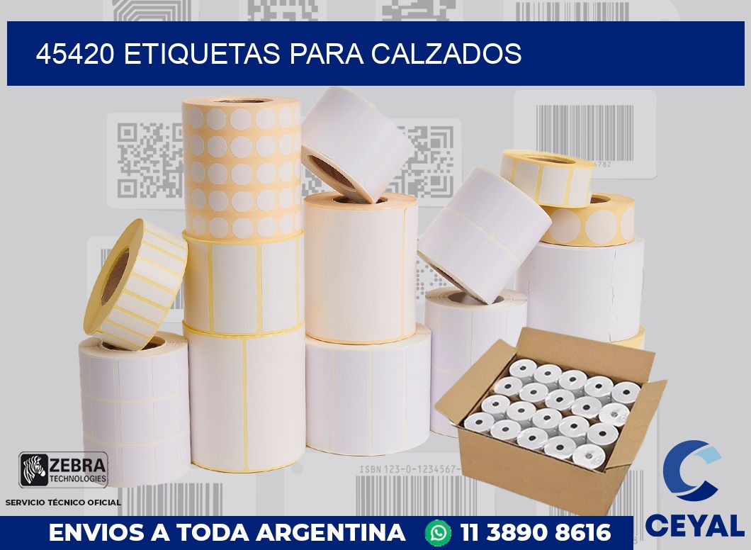 45420 ETIQUETAS PARA CALZADOS
