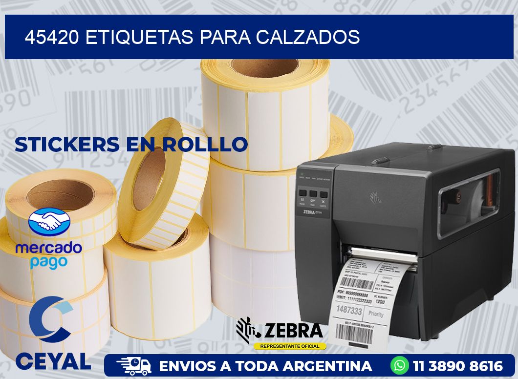 45420 ETIQUETAS PARA CALZADOS