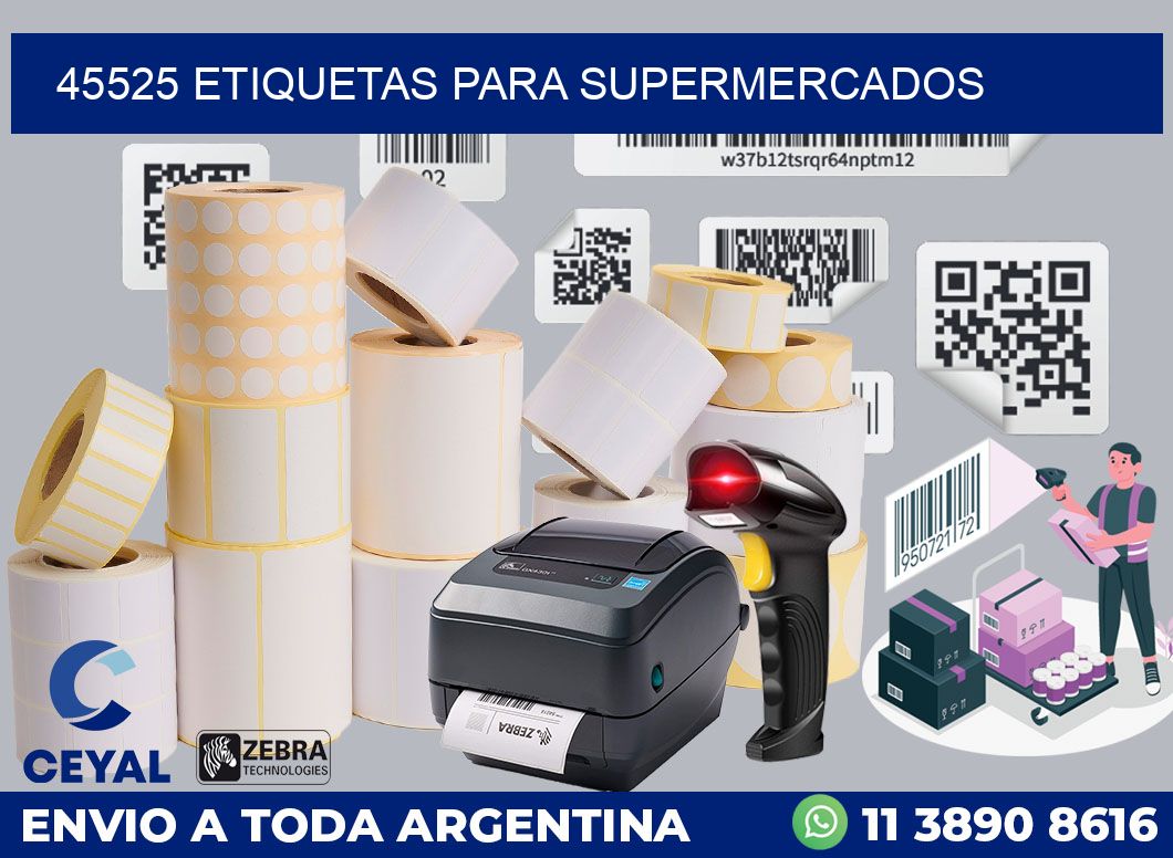 45525 ETIQUETAS PARA SUPERMERCADOS