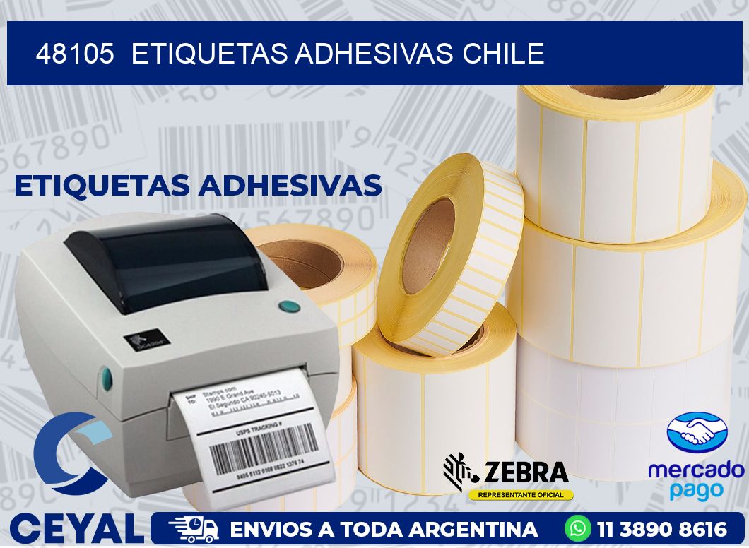 48105  ETIQUETAS ADHESIVAS CHILE