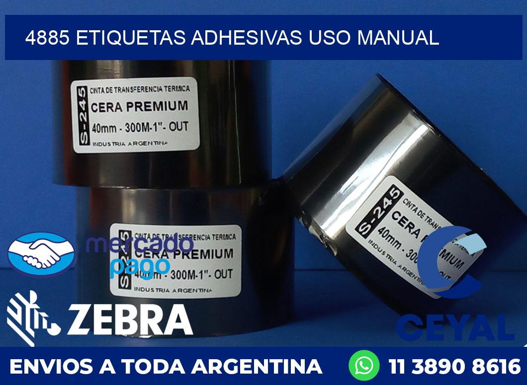 4885 ETIQUETAS ADHESIVAS USO MANUAL
