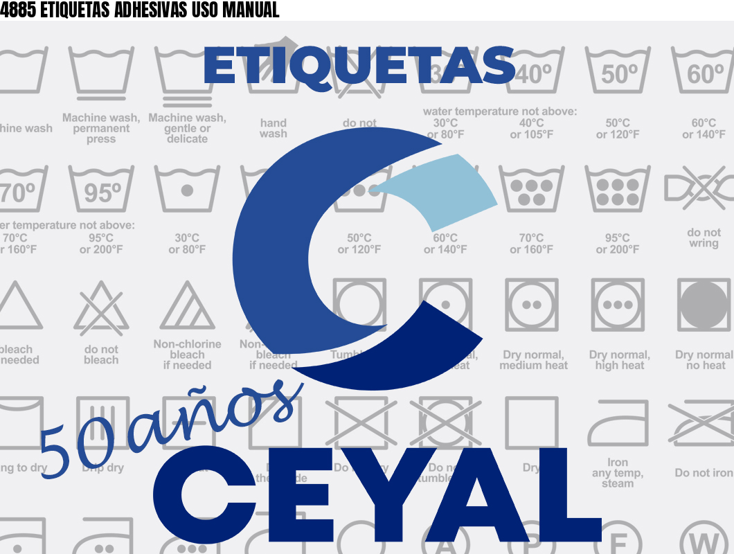 4885 ETIQUETAS ADHESIVAS USO MANUAL