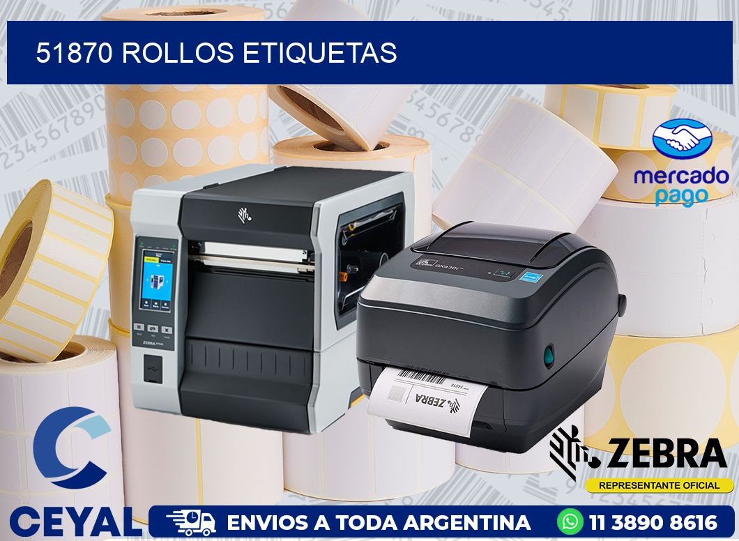 51870 ROLLOS ETIQUETAS