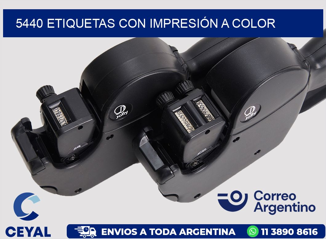 5440 ETIQUETAS CON IMPRESIÓN A COLOR