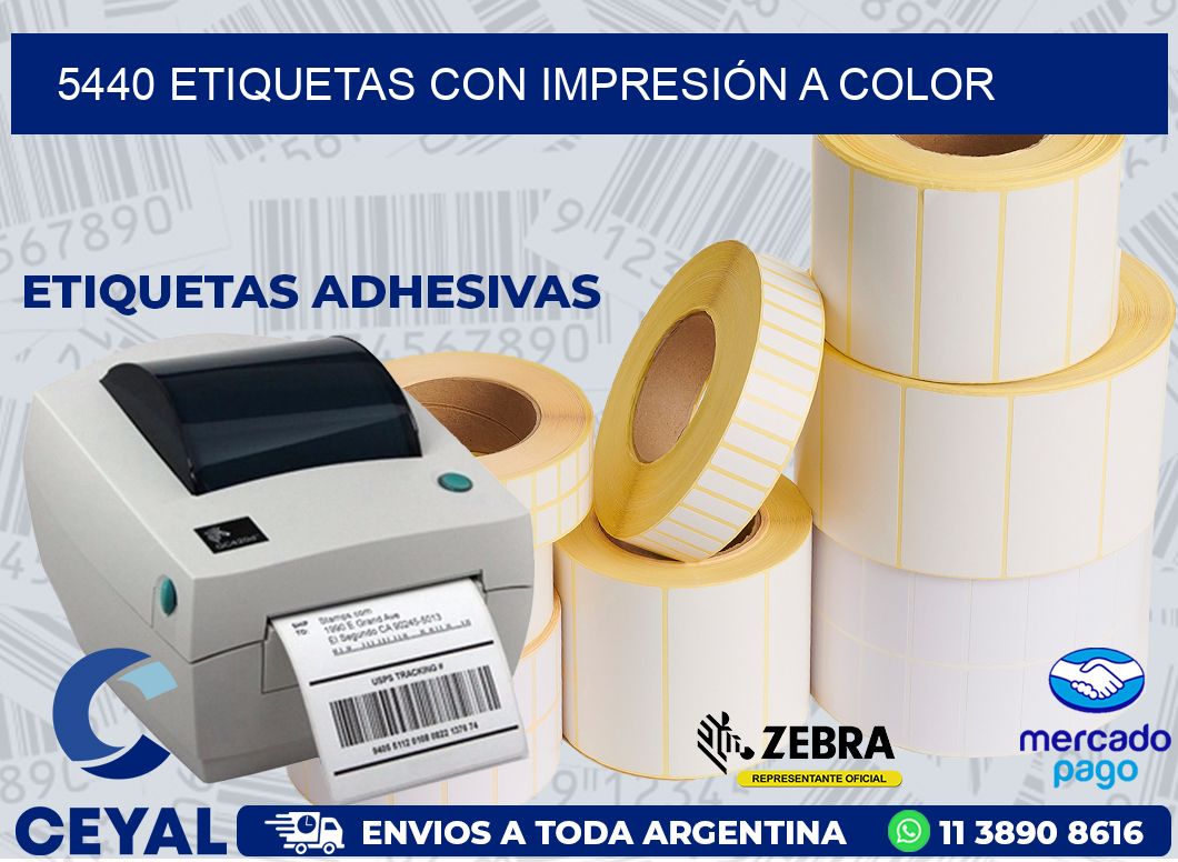 5440 ETIQUETAS CON IMPRESIÓN A COLOR