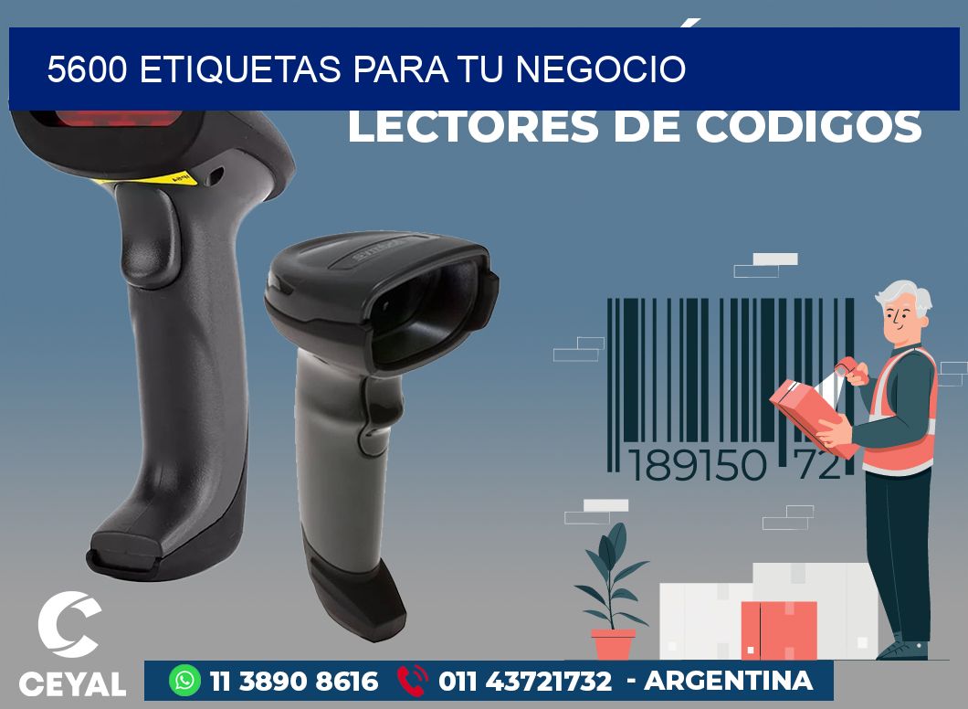5600 ETIQUETAS PARA TU NEGOCIO