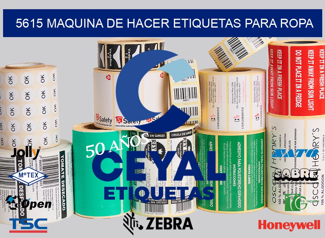 5615 MAQUINA DE HACER ETIQUETAS PARA ROPA