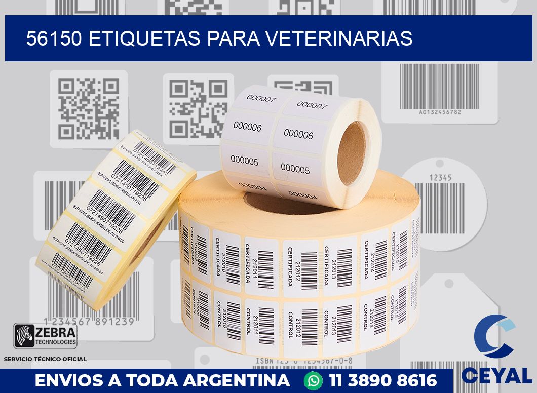 56150 ETIQUETAS PARA VETERINARIAS