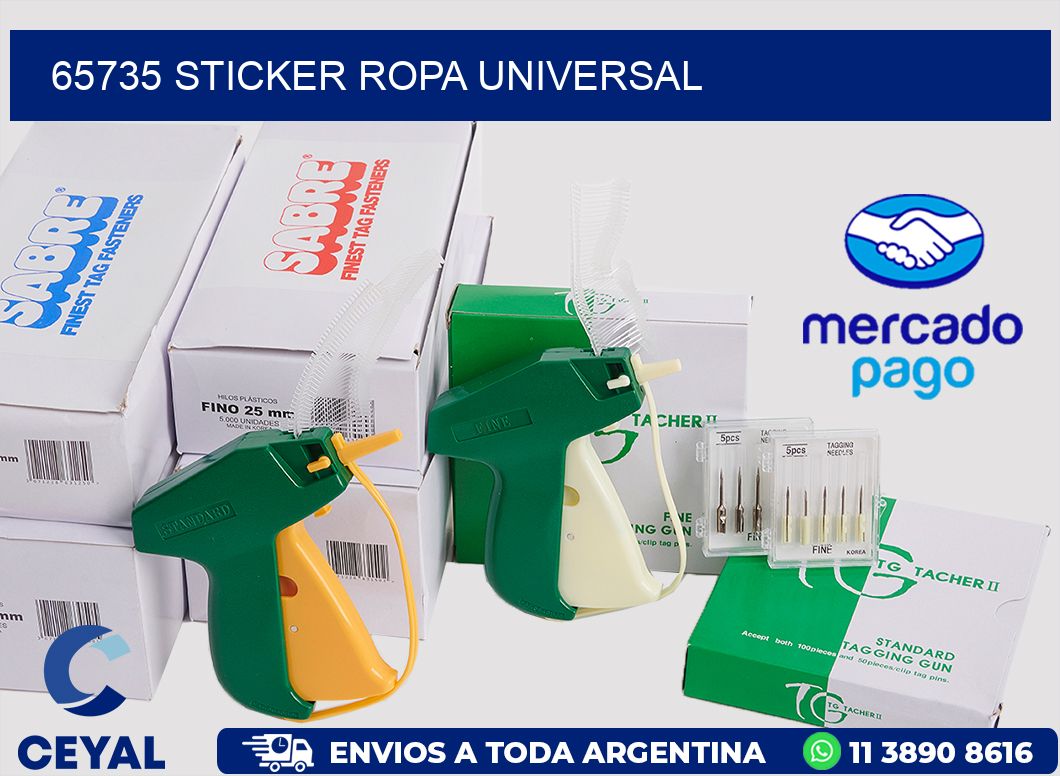 65735 STICKER ROPA UNIVERSAL