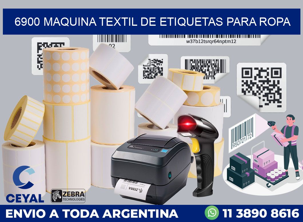 6900 MAQUINA TEXTIL DE ETIQUETAS PARA ROPA