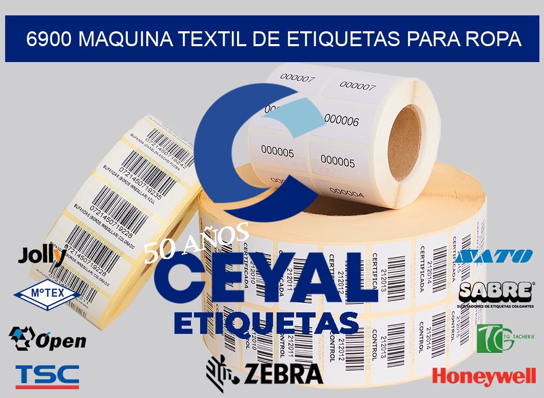 6900 MAQUINA TEXTIL DE ETIQUETAS PARA ROPA
