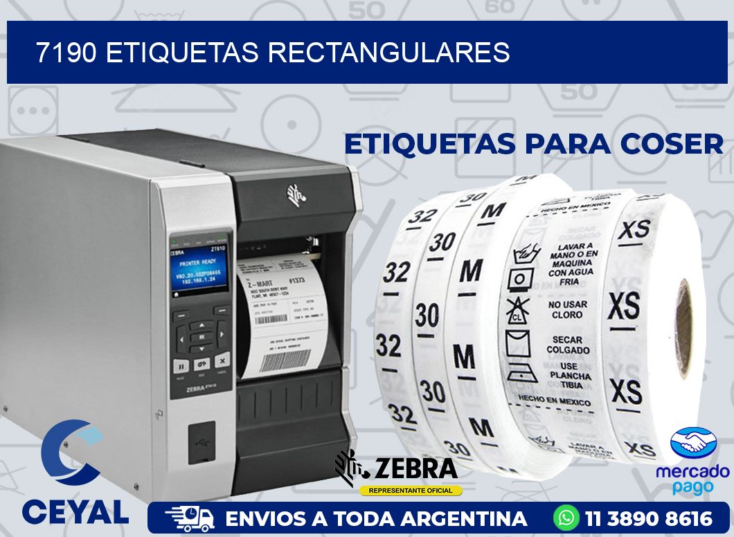 7190 ETIQUETAS RECTANGULARES