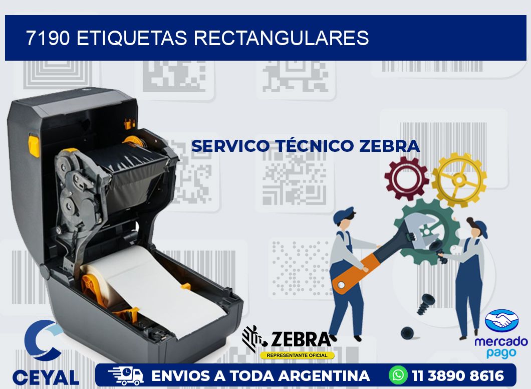 7190 ETIQUETAS RECTANGULARES