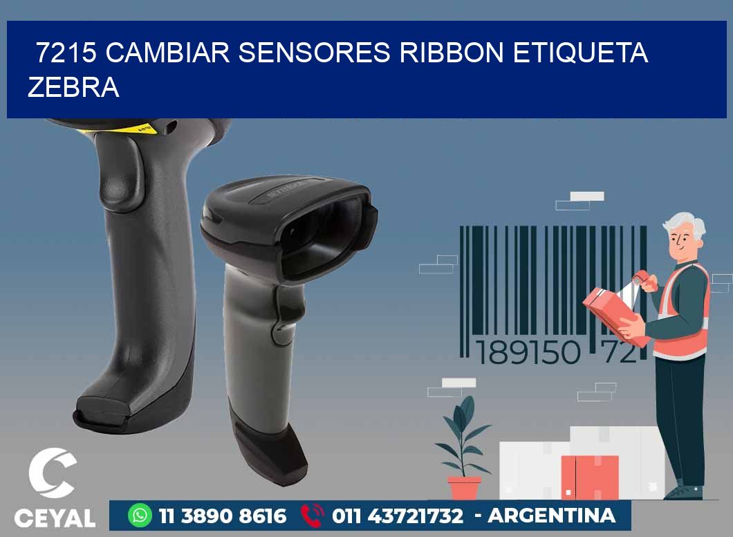 7215 CAMBIAR SENSORES RIBBON ETIQUETA ZEBRA