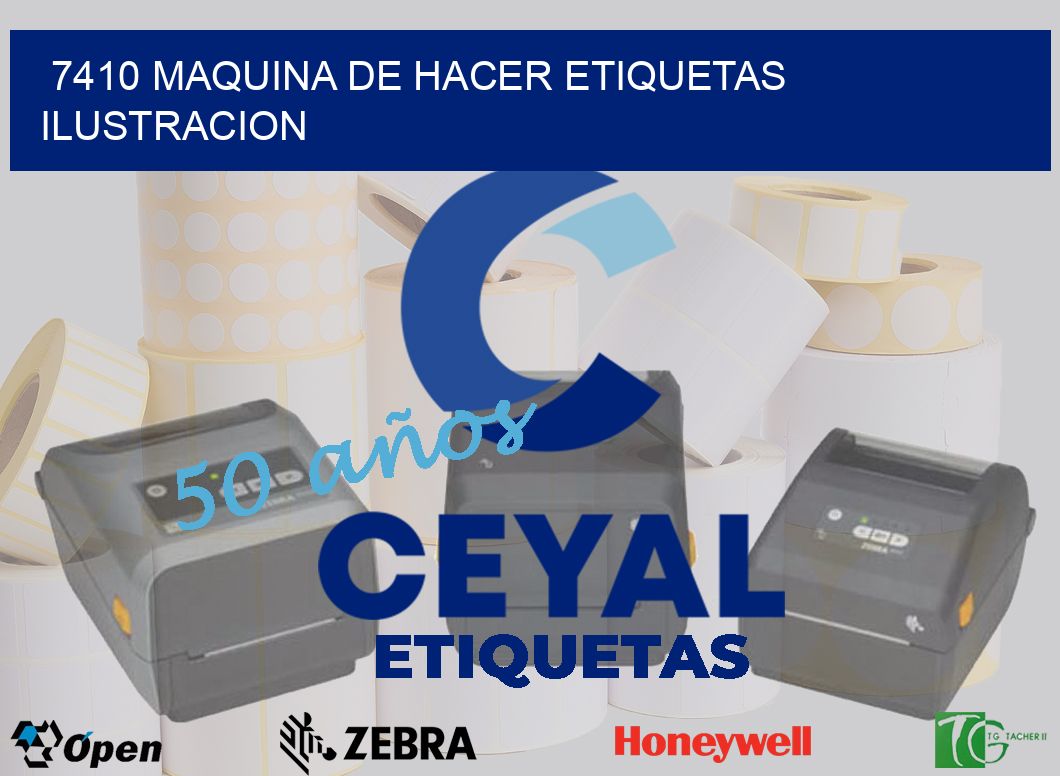 7410 MAQUINA DE HACER ETIQUETAS ILUSTRACION