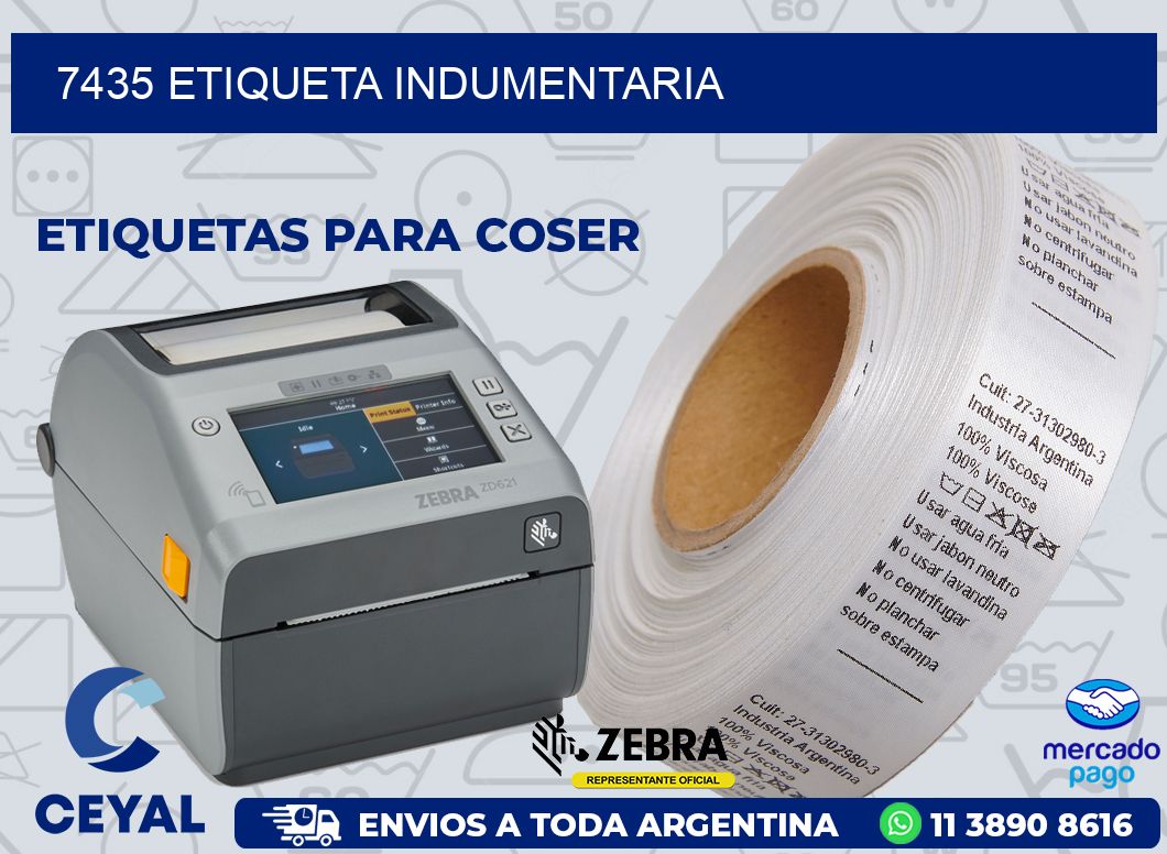 7435 ETIQUETA INDUMENTARIA