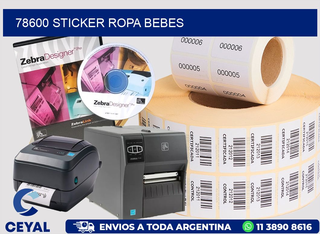 78600 STICKER ROPA BEBES