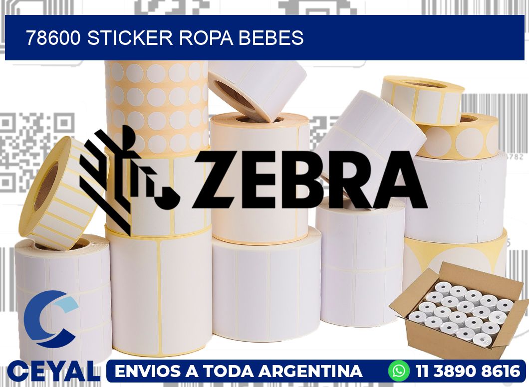 78600 STICKER ROPA BEBES