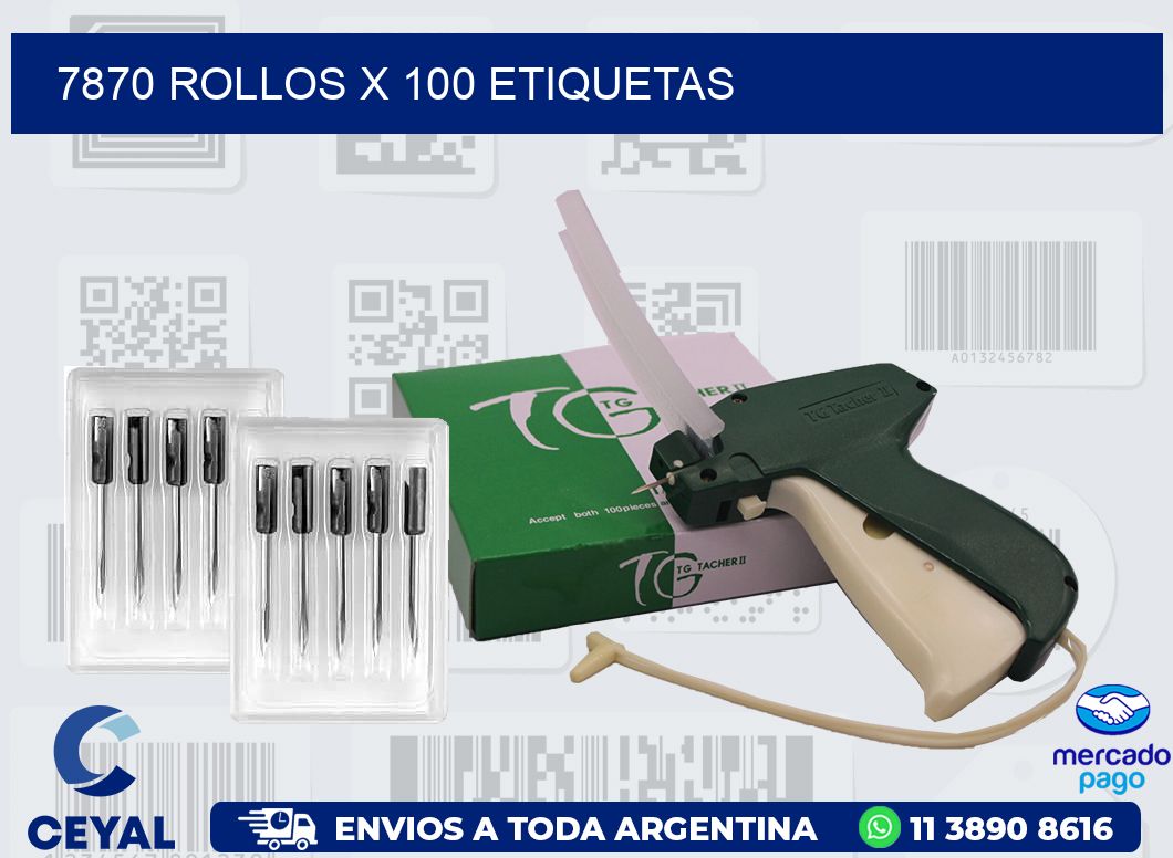7870 ROLLOS X 100 ETIQUETAS