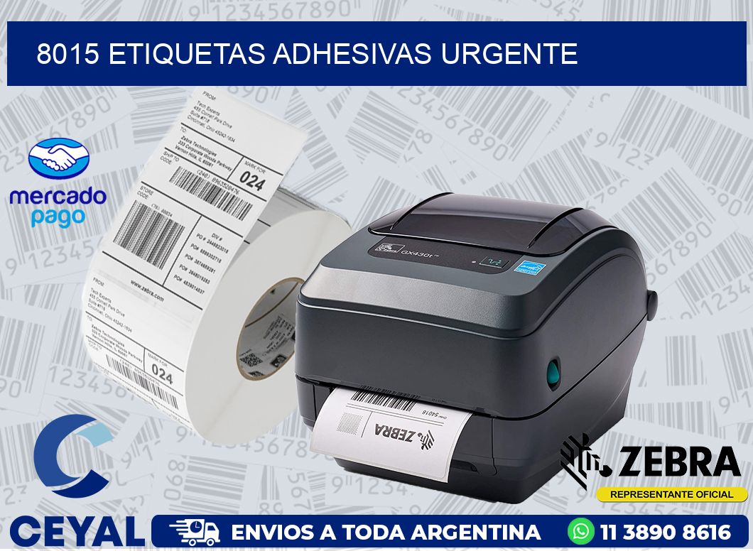 8015 ETIQUETAS ADHESIVAS URGENTE