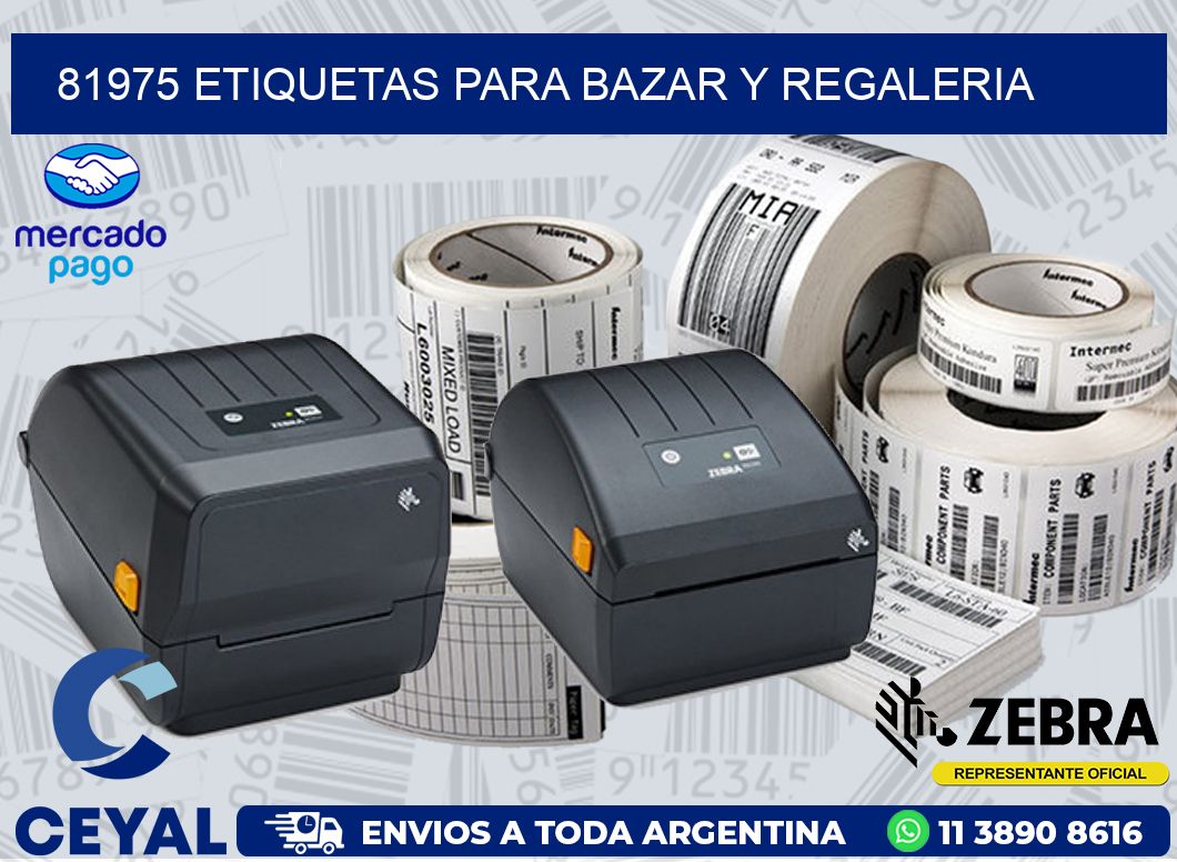 81975 ETIQUETAS PARA BAZAR Y REGALERIA