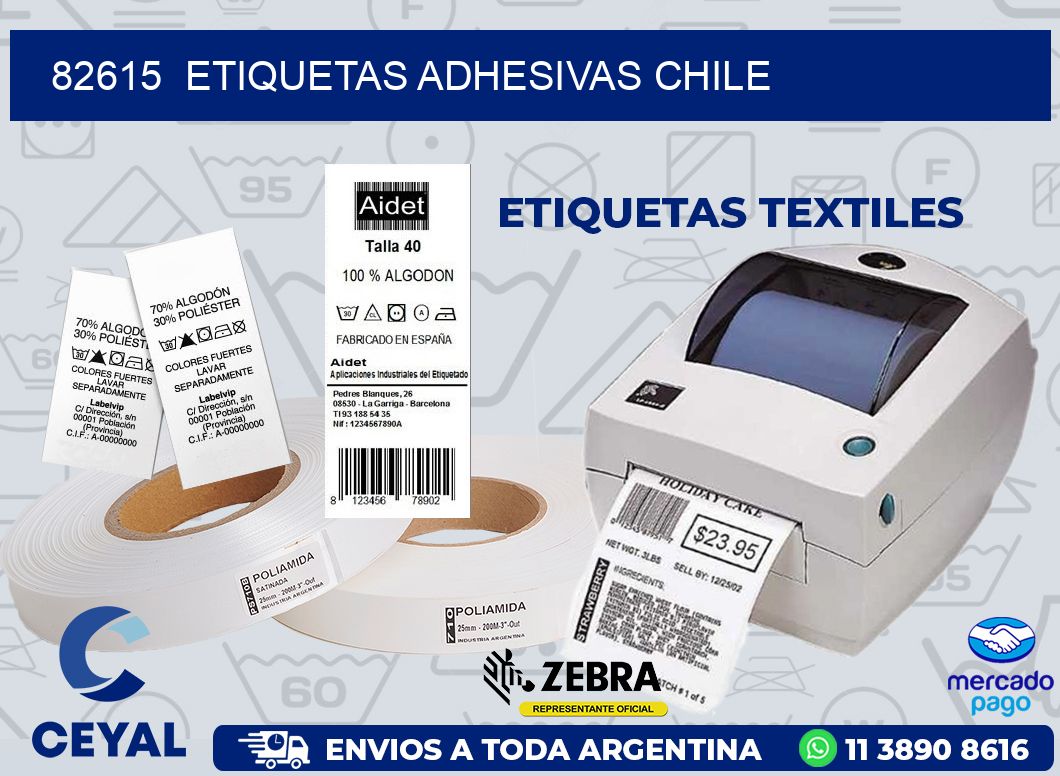 82615  ETIQUETAS ADHESIVAS CHILE