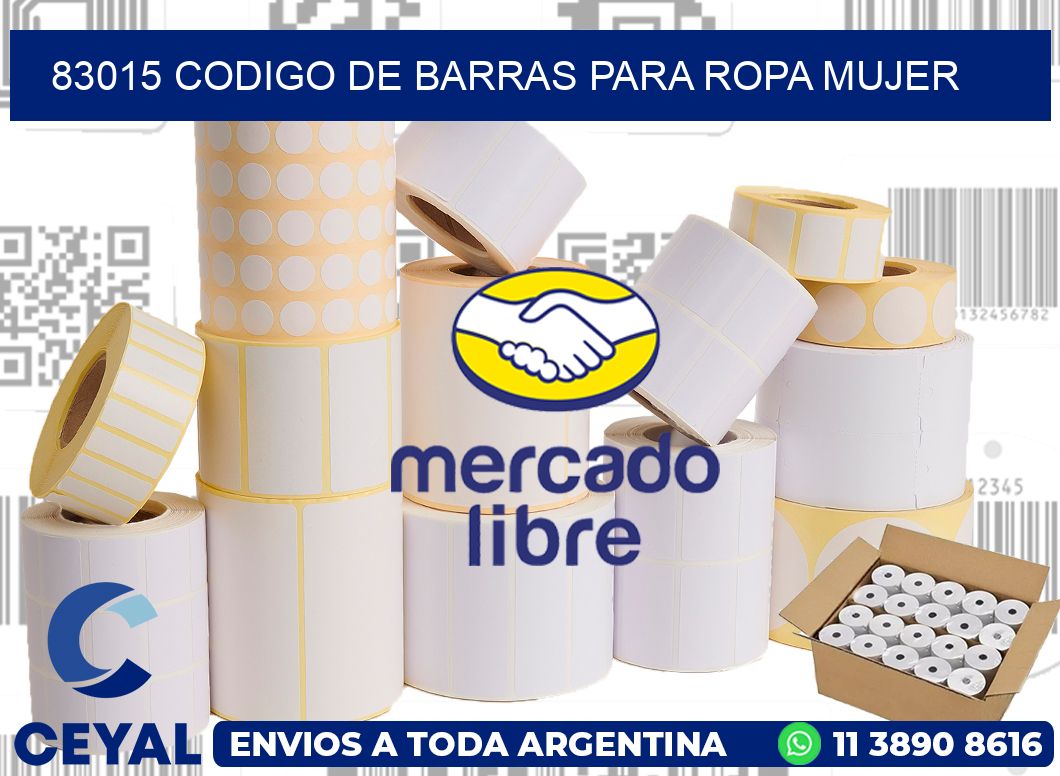 83015 CODIGO DE BARRAS PARA ROPA MUJER