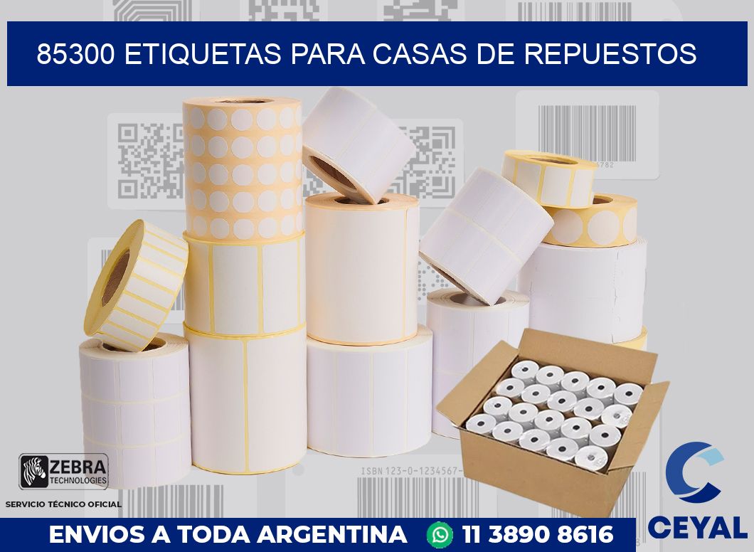 85300 ETIQUETAS PARA CASAS DE REPUESTOS