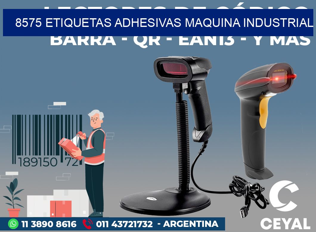 8575 ETIQUETAS ADHESIVAS MAQUINA INDUSTRIAL