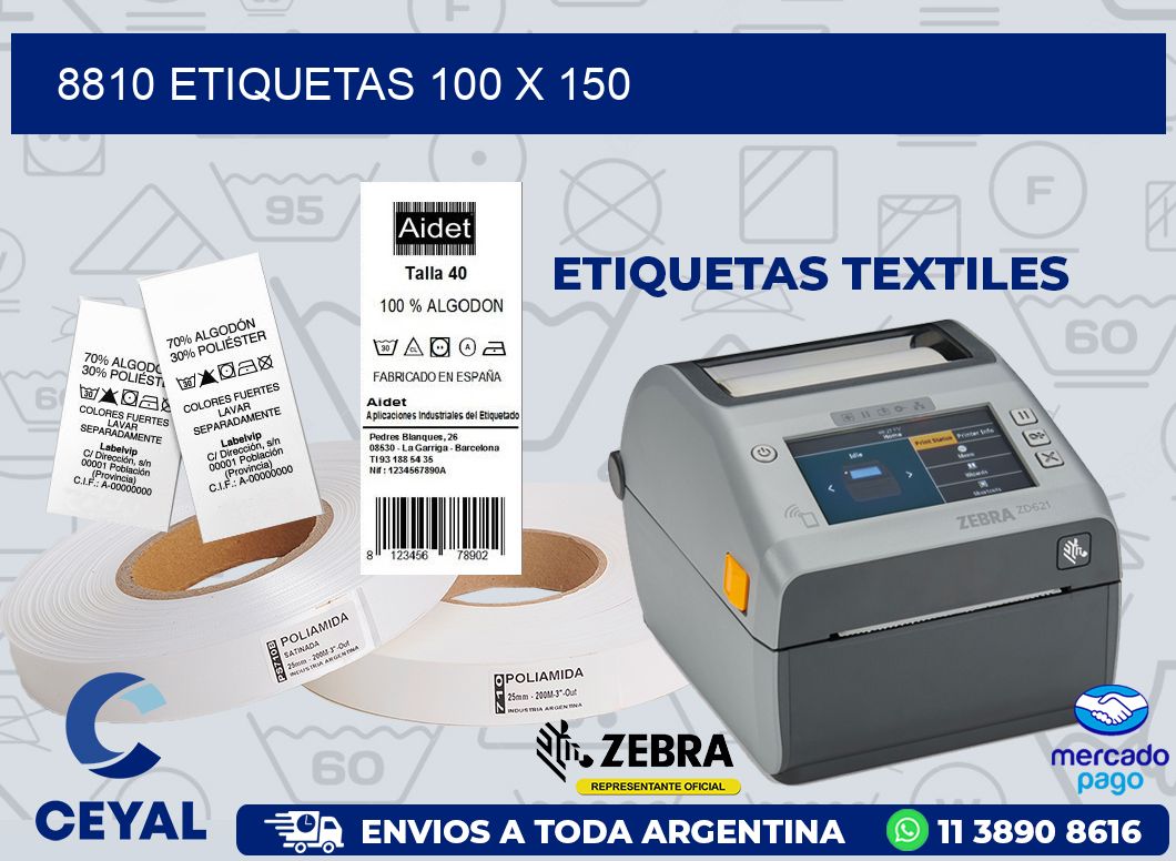 8810 ETIQUETAS 100 X 150