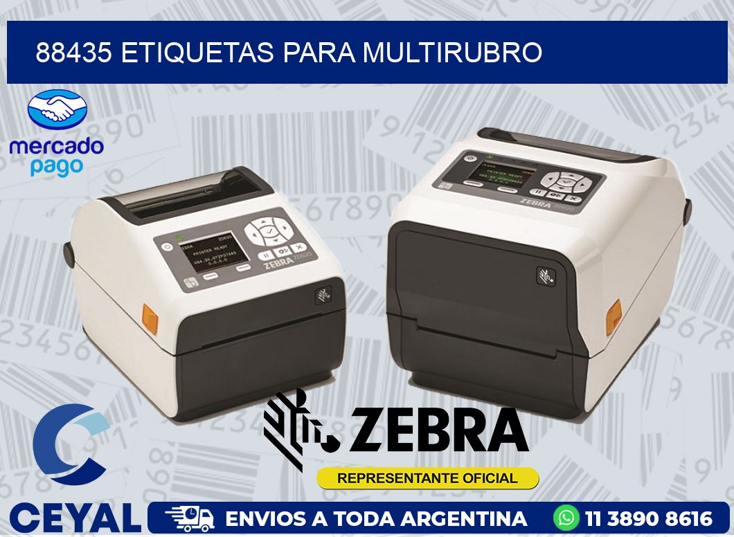 88435 ETIQUETAS PARA MULTIRUBRO