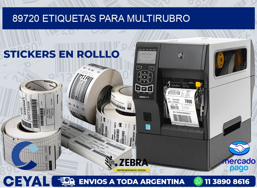 89720 ETIQUETAS PARA MULTIRUBRO