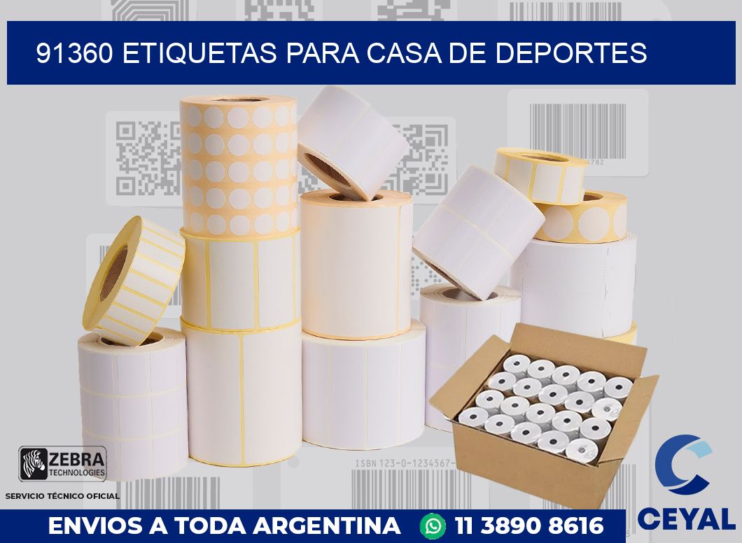 91360 ETIQUETAS PARA CASA DE DEPORTES