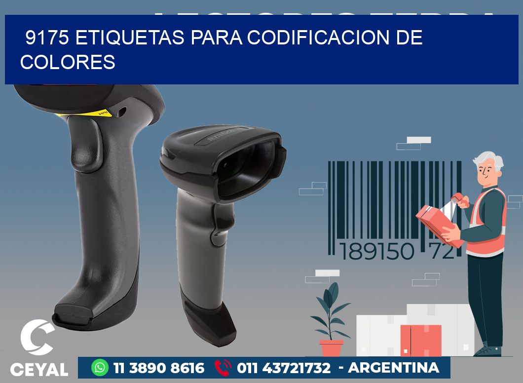 9175 ETIQUETAS PARA CODIFICACION DE COLORES