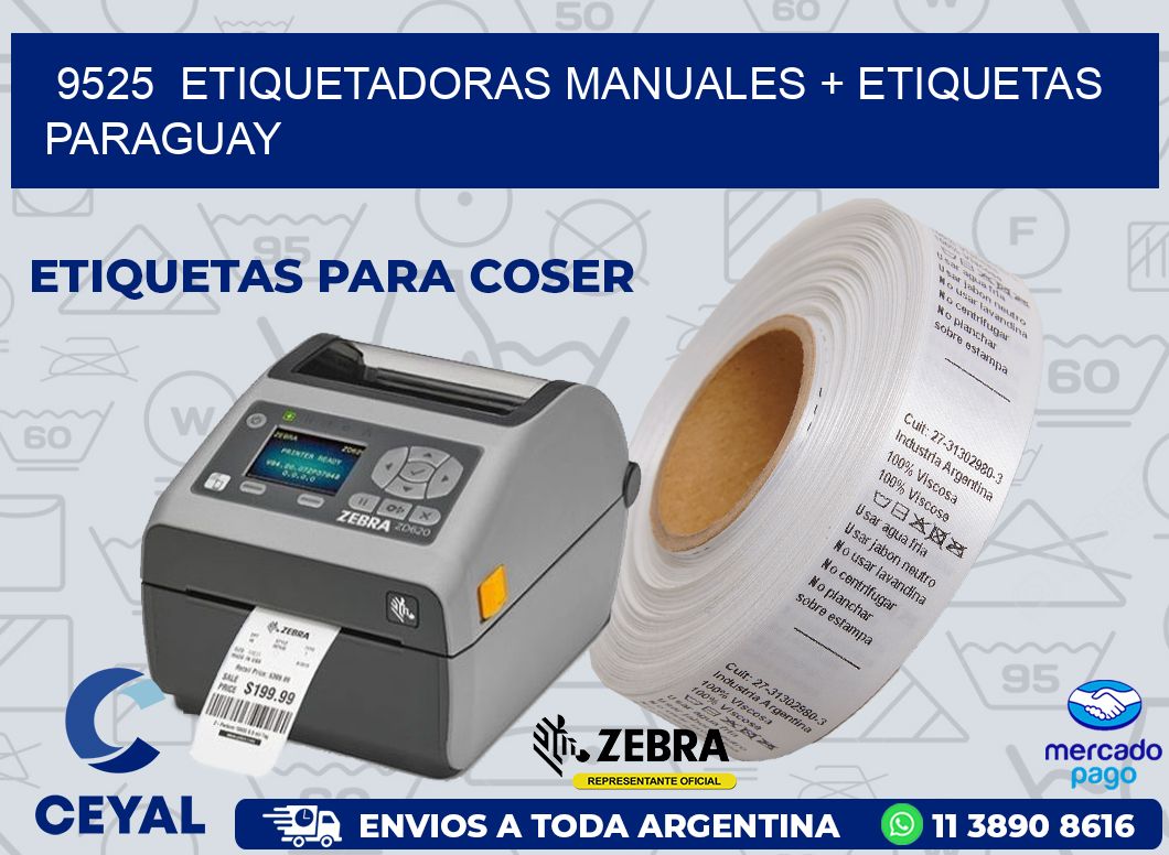 9525  ETIQUETADORAS MANUALES + ETIQUETAS PARAGUAY