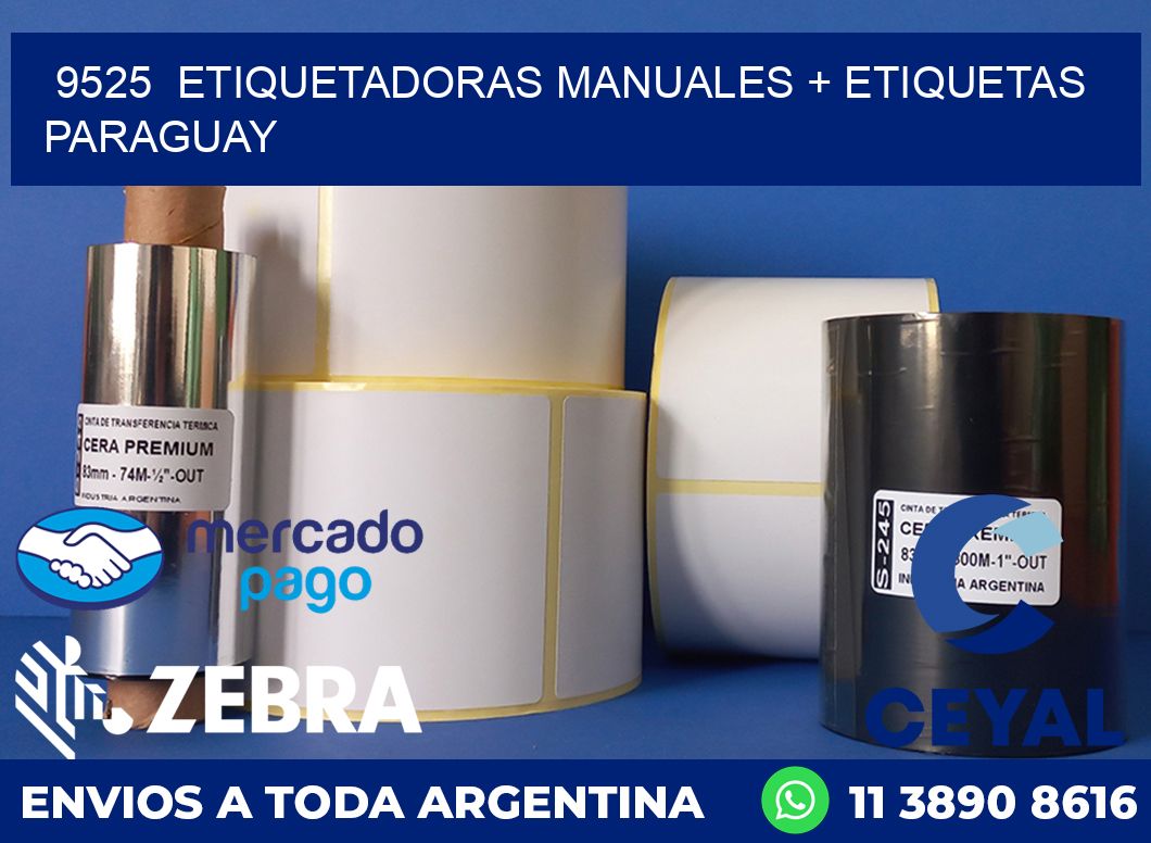9525  ETIQUETADORAS MANUALES + ETIQUETAS PARAGUAY